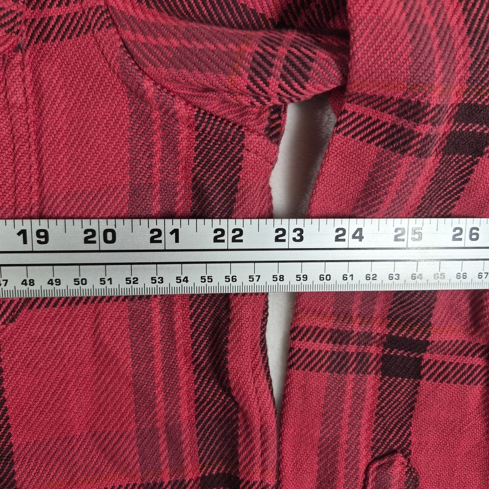 Outerknown Blanket Shirt Men's Large Red Plaid Organic Cotton Button Up NWT - Picture 2 of 9